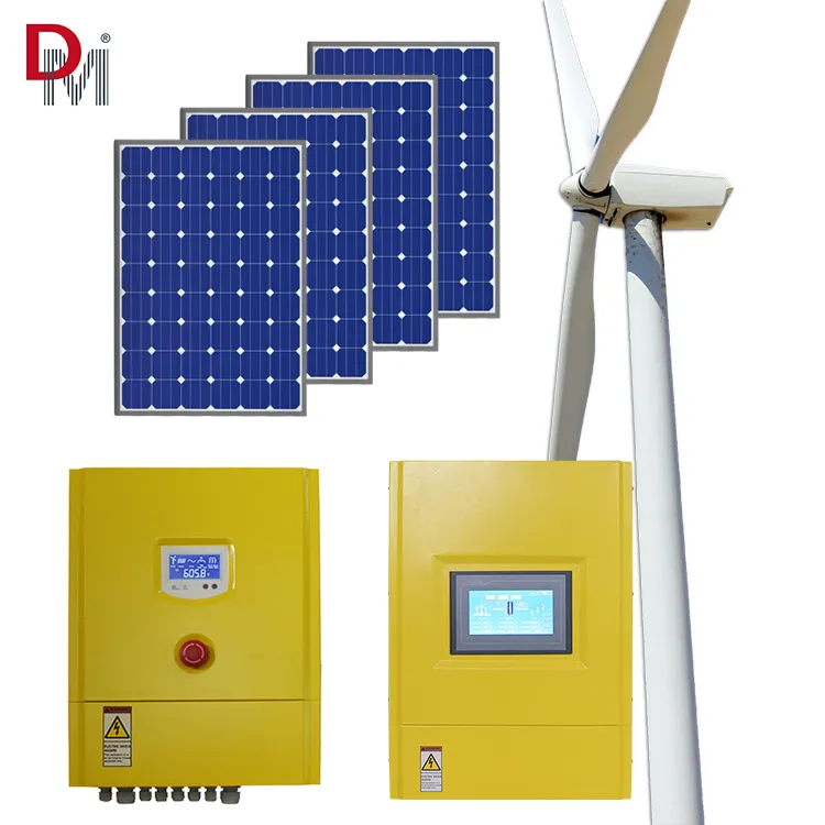 10kw on Grid Wind Solar Hybrid Controller with 5000W Wind Gnerator 5000W Solar Panels